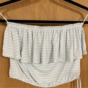 #149- ABERCROMBIE & FITCH-off shoulder crop